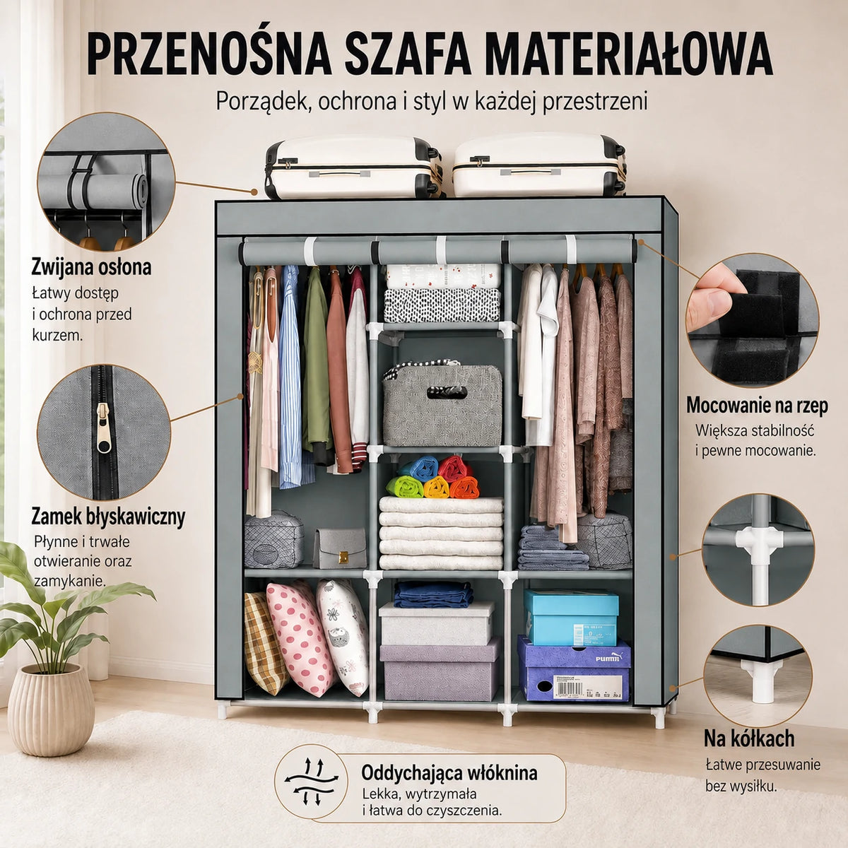 SmartCloset - kompletna szafa montowana w kilka minut