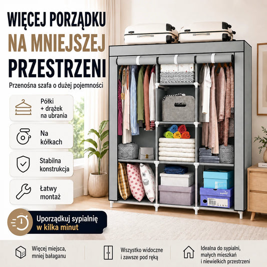 SmartCloset - kompletna szafa montowana w kilka minut