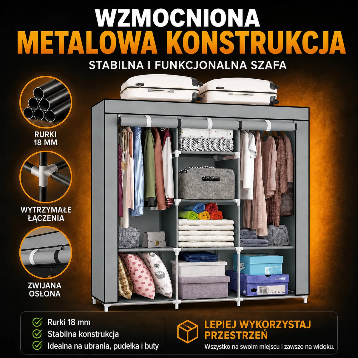 SmartCloset - kompletna szafa montowana w kilka minut
