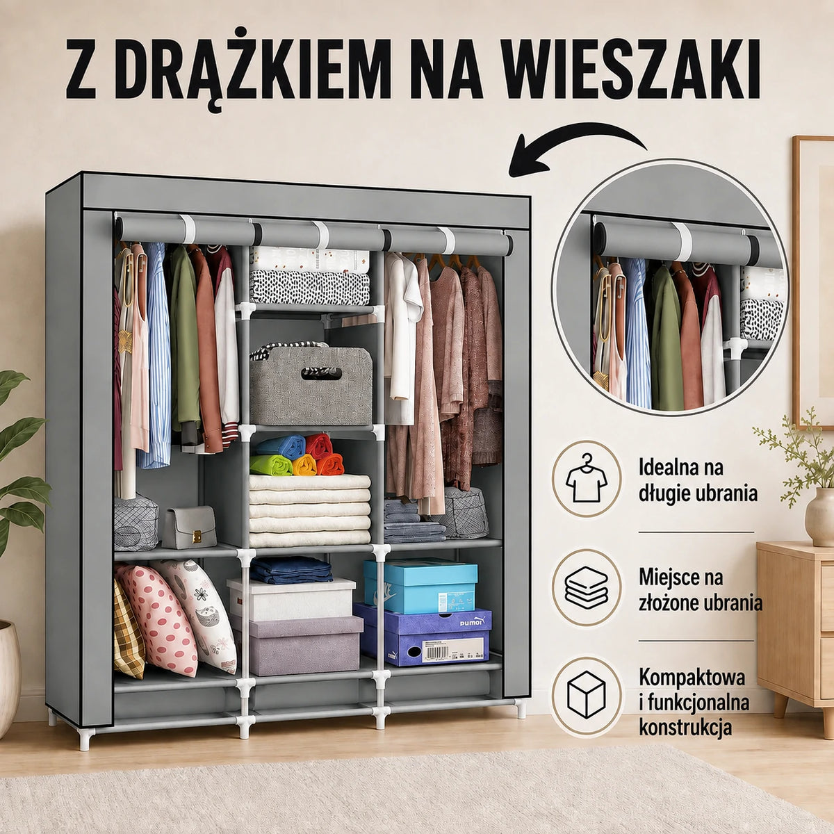 SmartCloset - kompletna szafa montowana w kilka minut