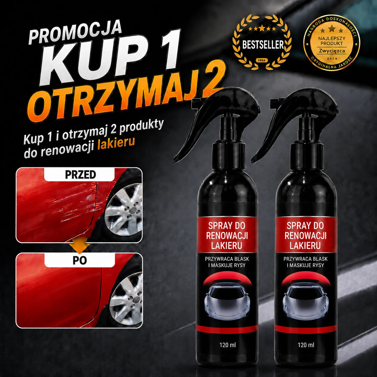 Prosty sposób na zmniejszenie widoczności rys na lakierze samochodu