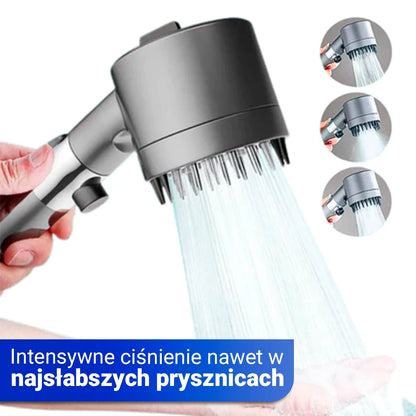 Relaksująca słuchawka prysznicowa z 10 trybami strumienia